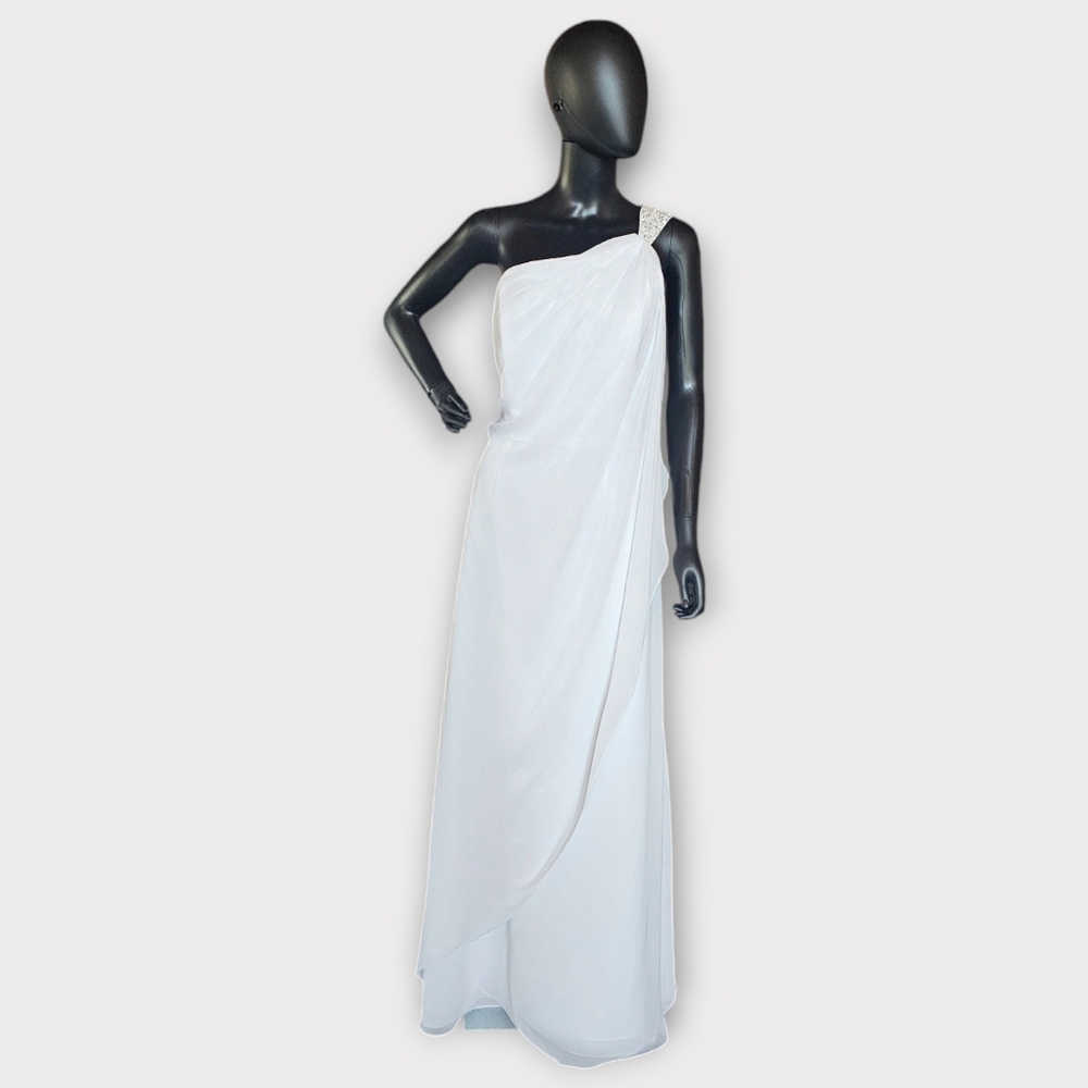 Tutto Bene Chiffon One Shoulder Wedding Gown - NWT